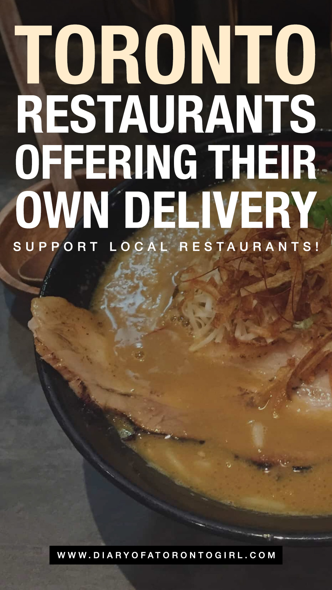 Toronto restaurants doing their own delivery