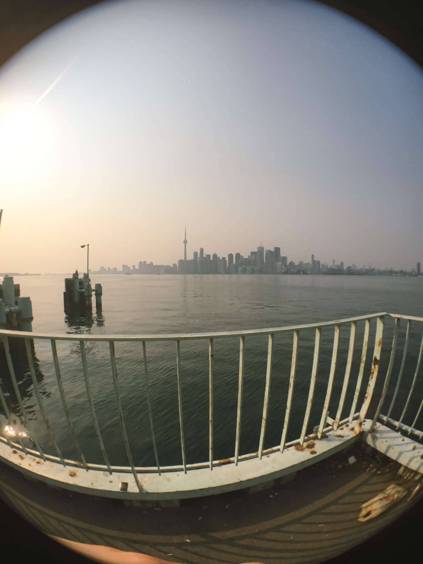 Hanlan's Point ferry waiting area at the Toronto Islands