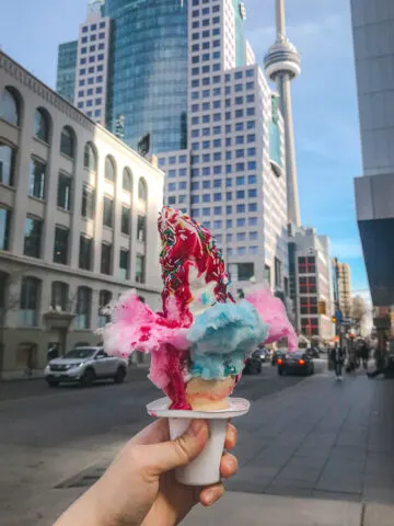 Ice cream cone from Sweet Jesus in Toronto