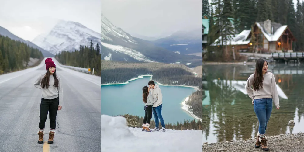 Icefields Parkway in Banff, Peyto Lake in Banff, Emerald Lake in British Columbia