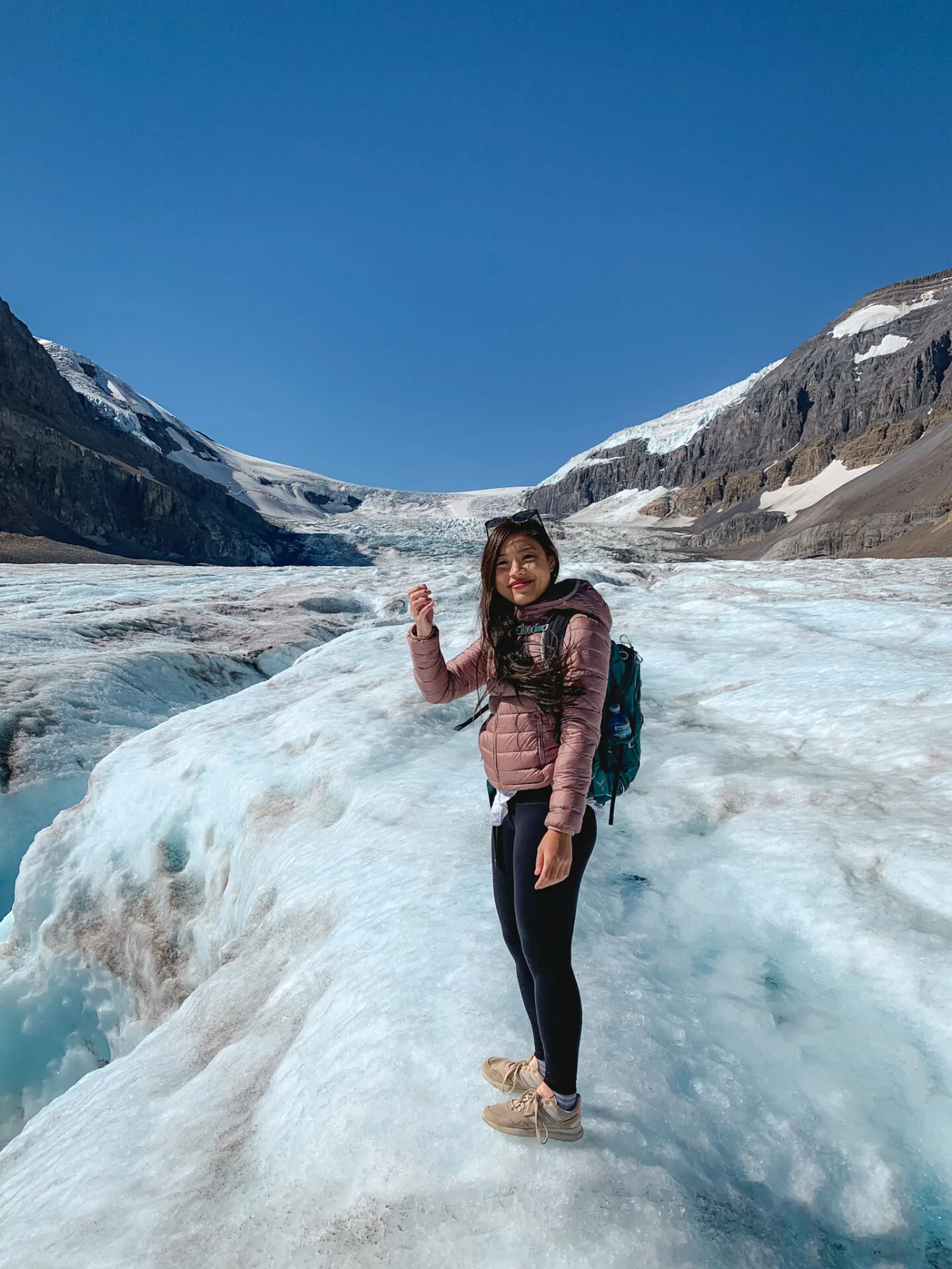 Athabasca Glacier at Columbia Icefield Glacier Adventure in Jasper National Park, Alberta