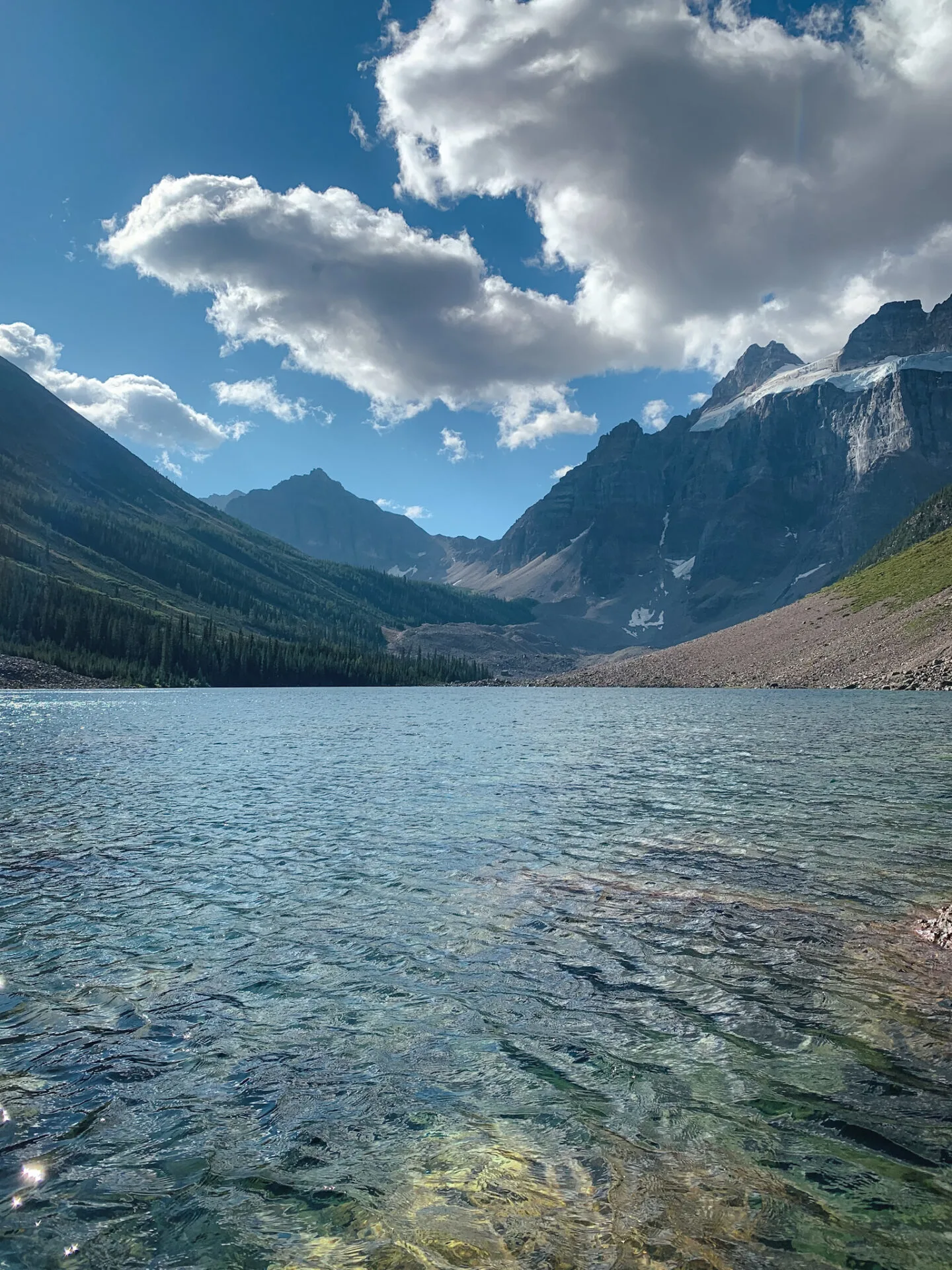 Consolation Lakes hiking trail in Banff, Alberta