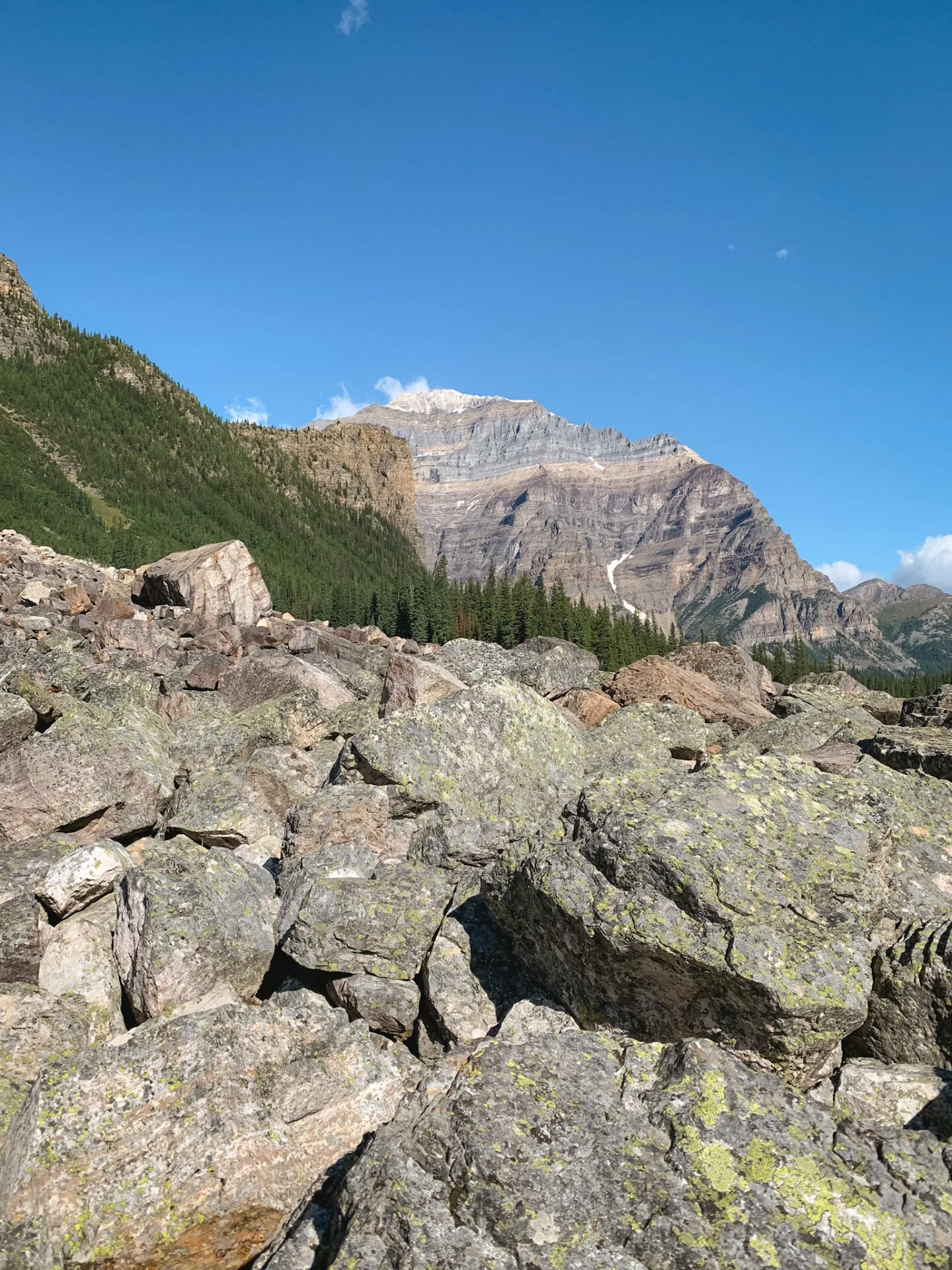 Consolation Lakes hiking trail in Banff, Alberta