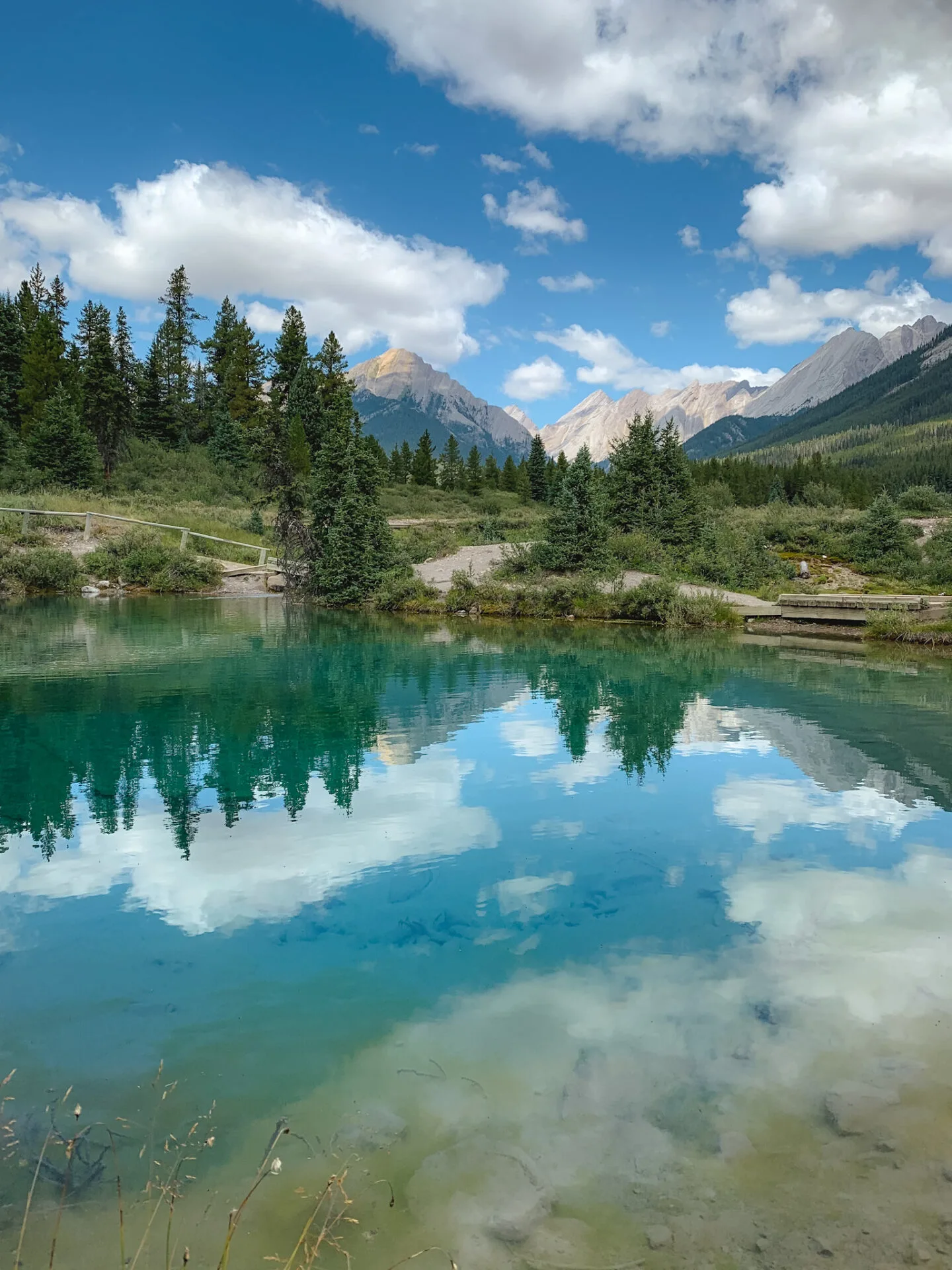 Ink Pots mineral springs in Banff, Alberta