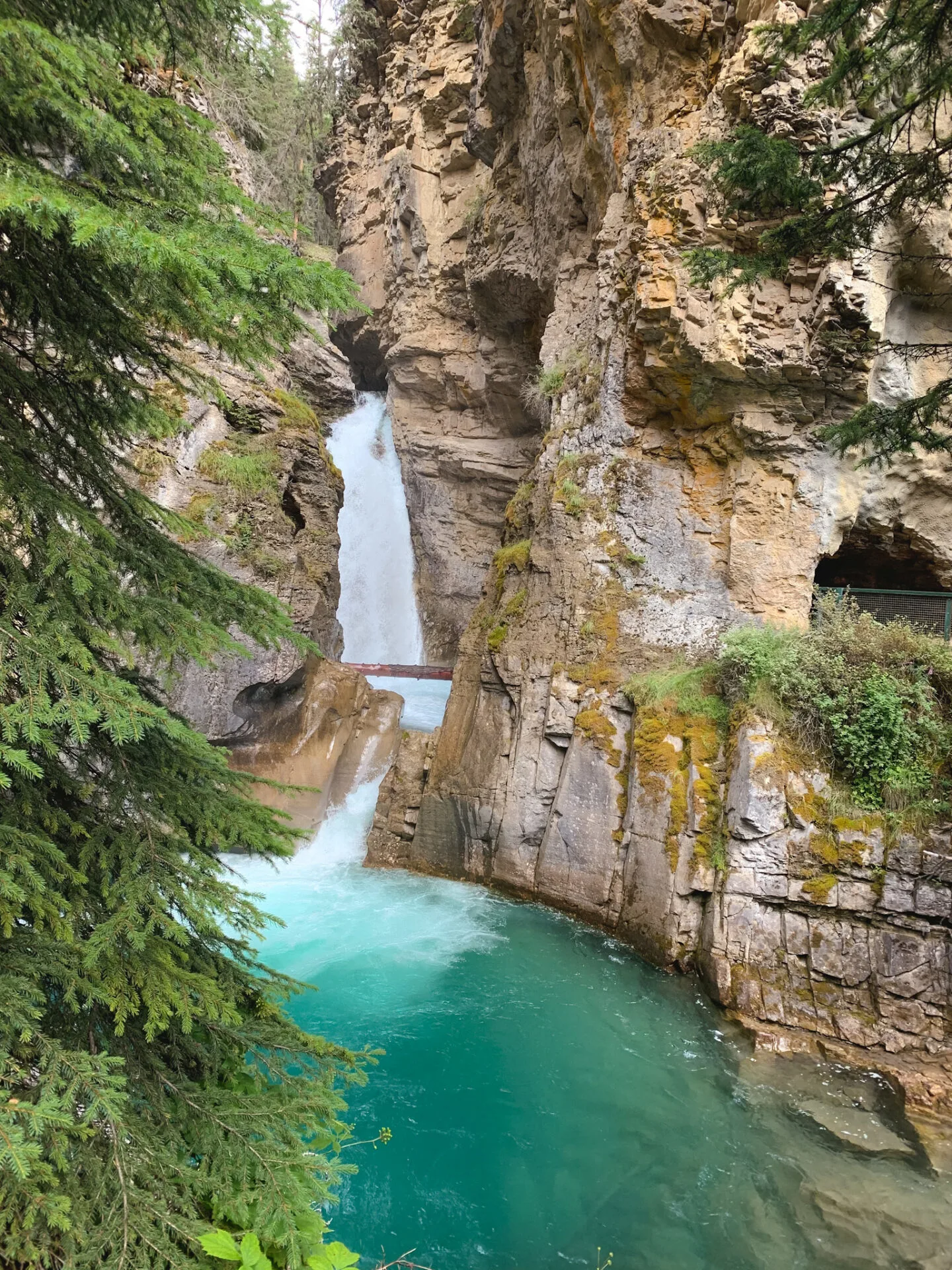 Lower Falls at Johnston Canyon in Banff, Alberta