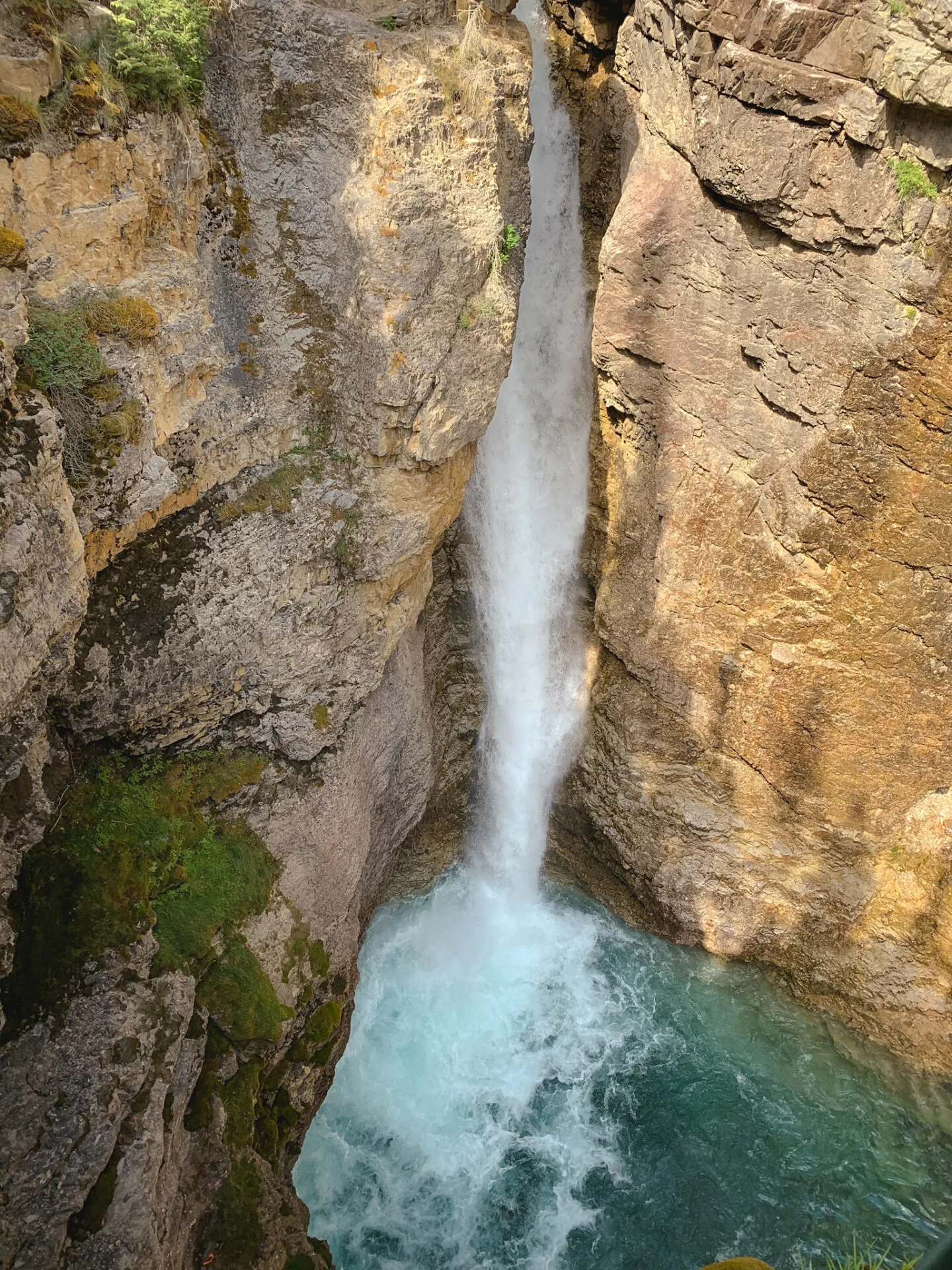 Upper Falls at Johnston Canyon in Banff, Alberta