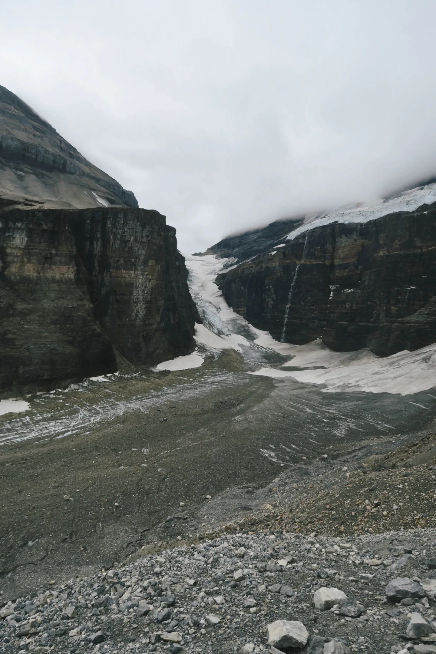 Plain of the Six Glaciers glacier viewpoint in Banff, Alberta