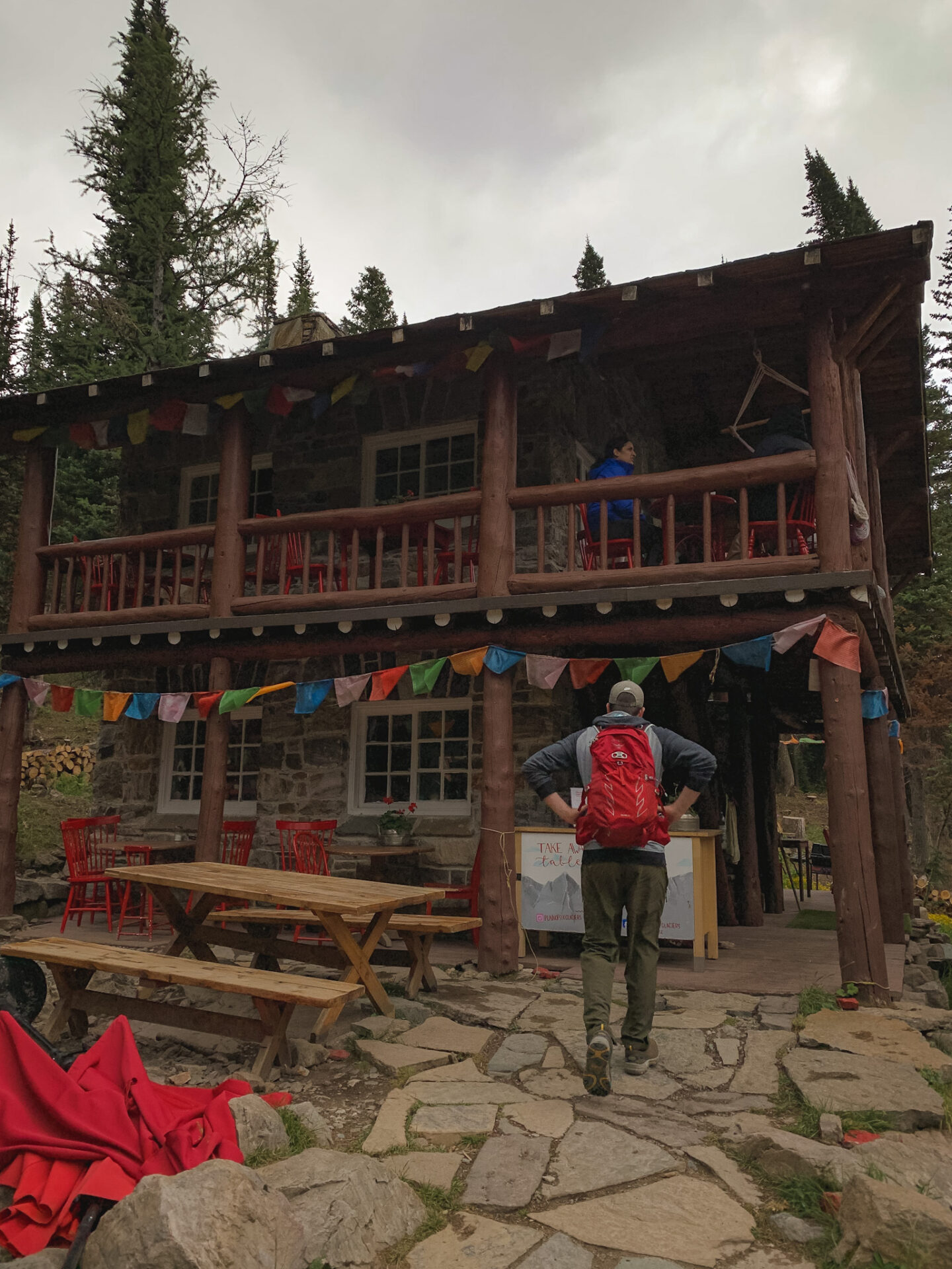 Plain of the Six Glaciers Teahouse in Lake Louise, Alberta