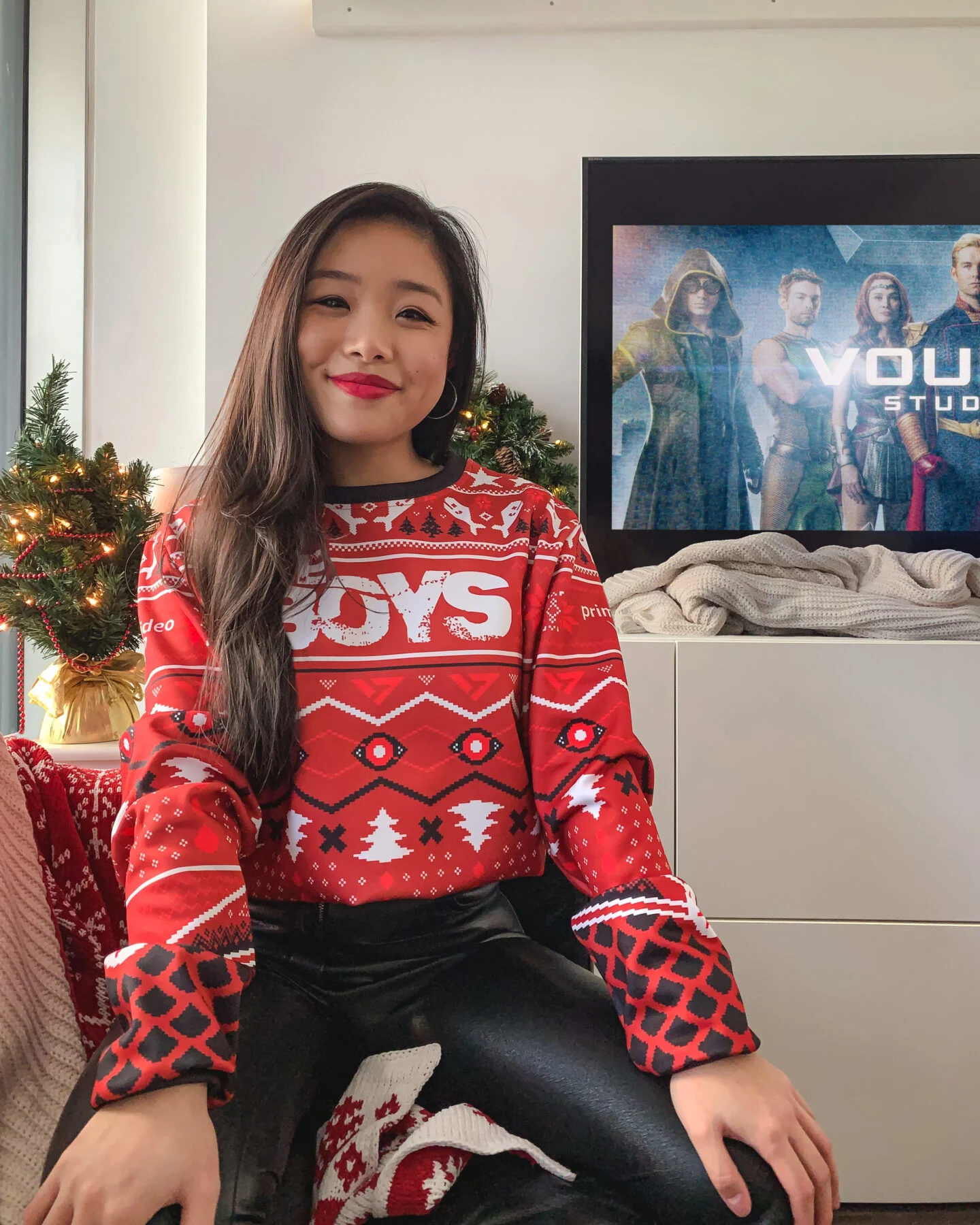 The Boys ugly holiday sweater from Amazon Prime Video Canada