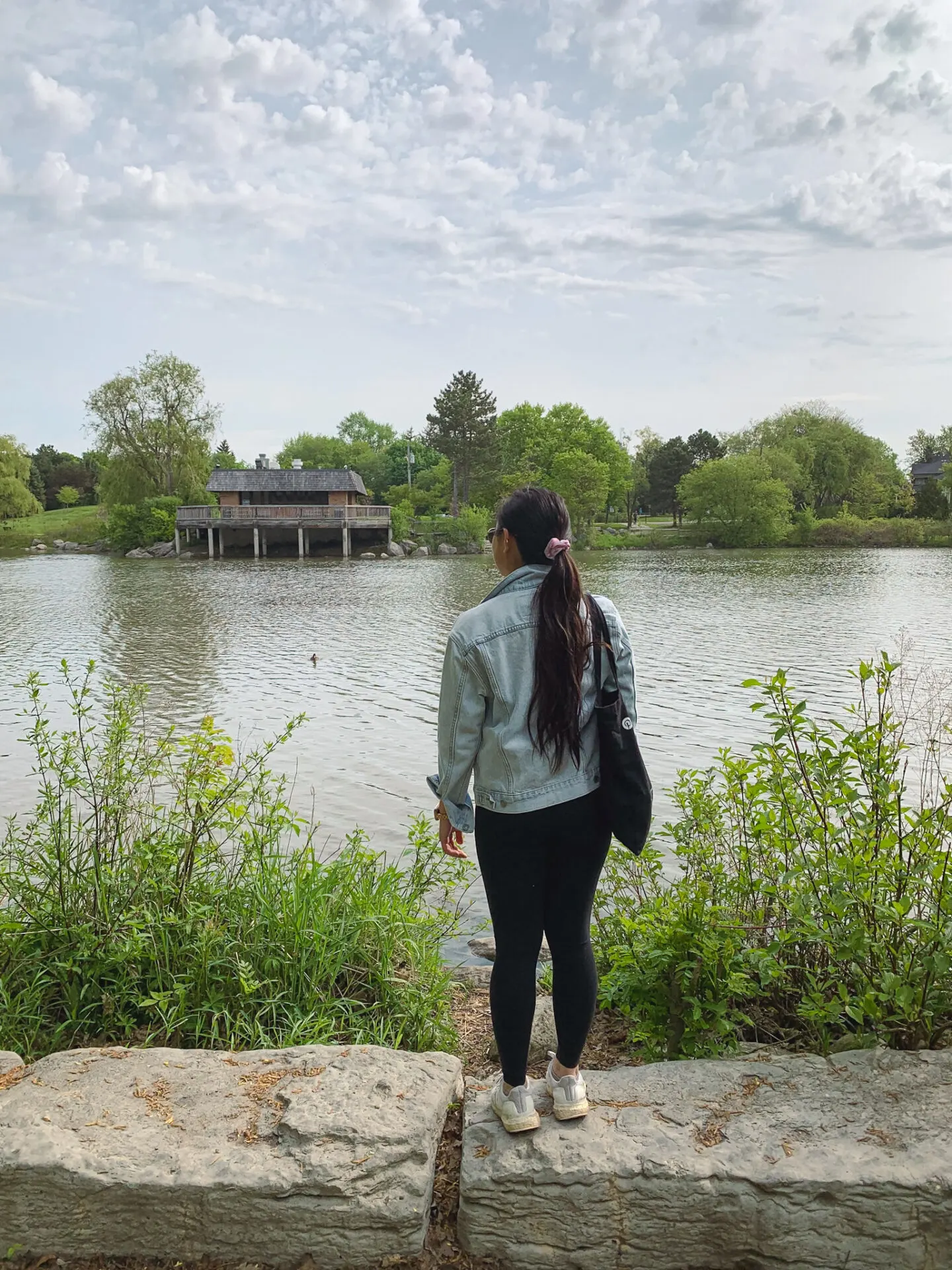 Toogood Pond Park walking trail in Markham, Ontario