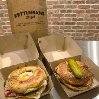 Sandwiches from Kettleman's Bagels in Toronto