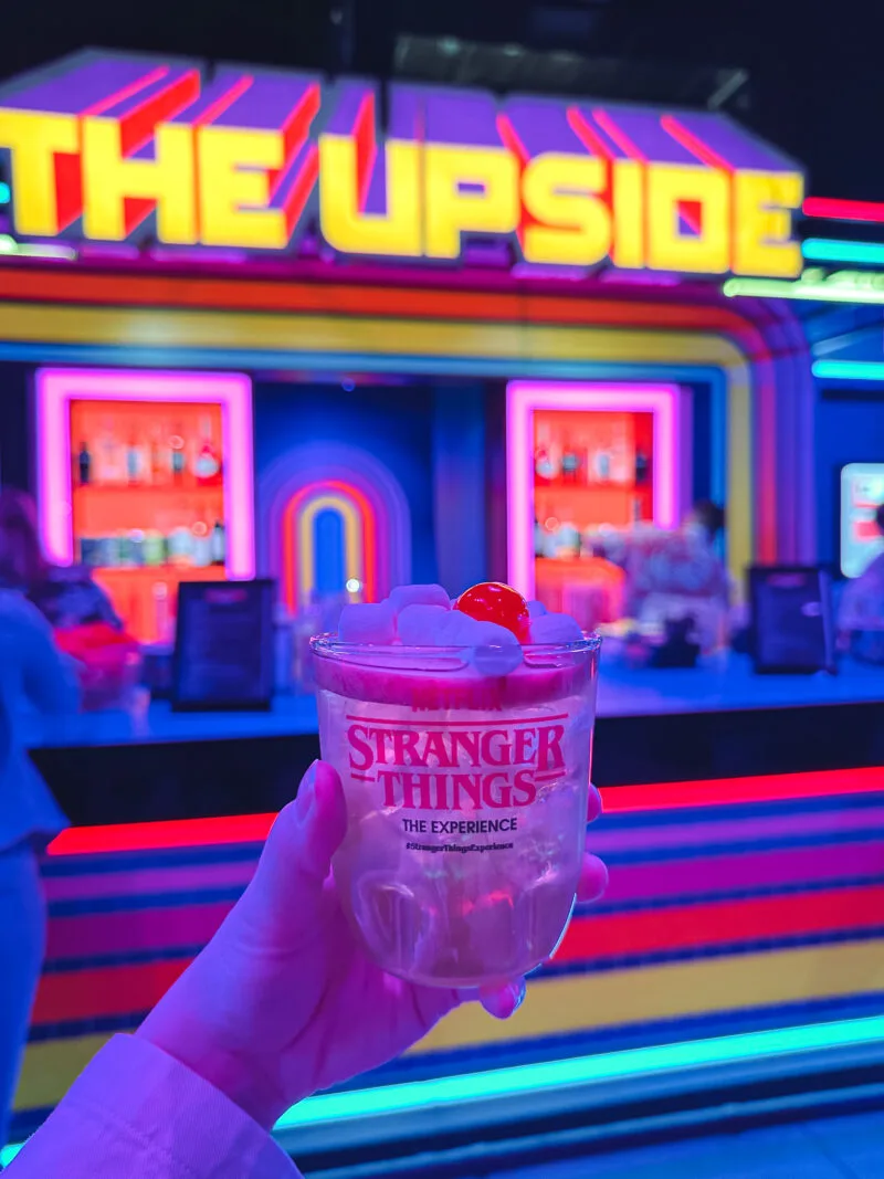 Suzie Poo mocktail from Netflix's Stranger Things Experience in Toronto