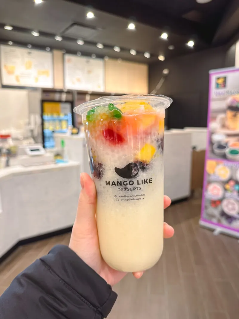 Ube Halo Halo from Mango Like Desserts at Hillcrest Mall in Richmond Hill, Ontario
