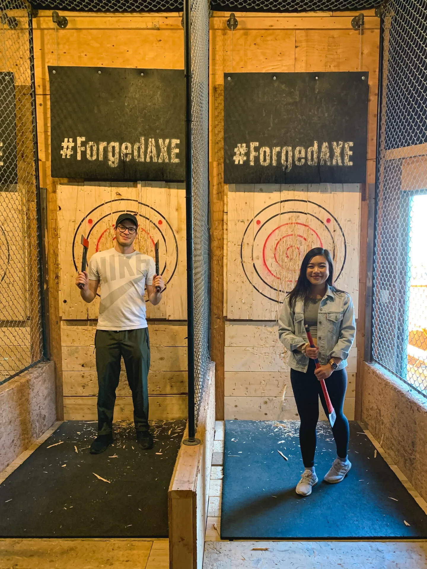 Forged Axe Throwing experience in Whistler, British Columbia