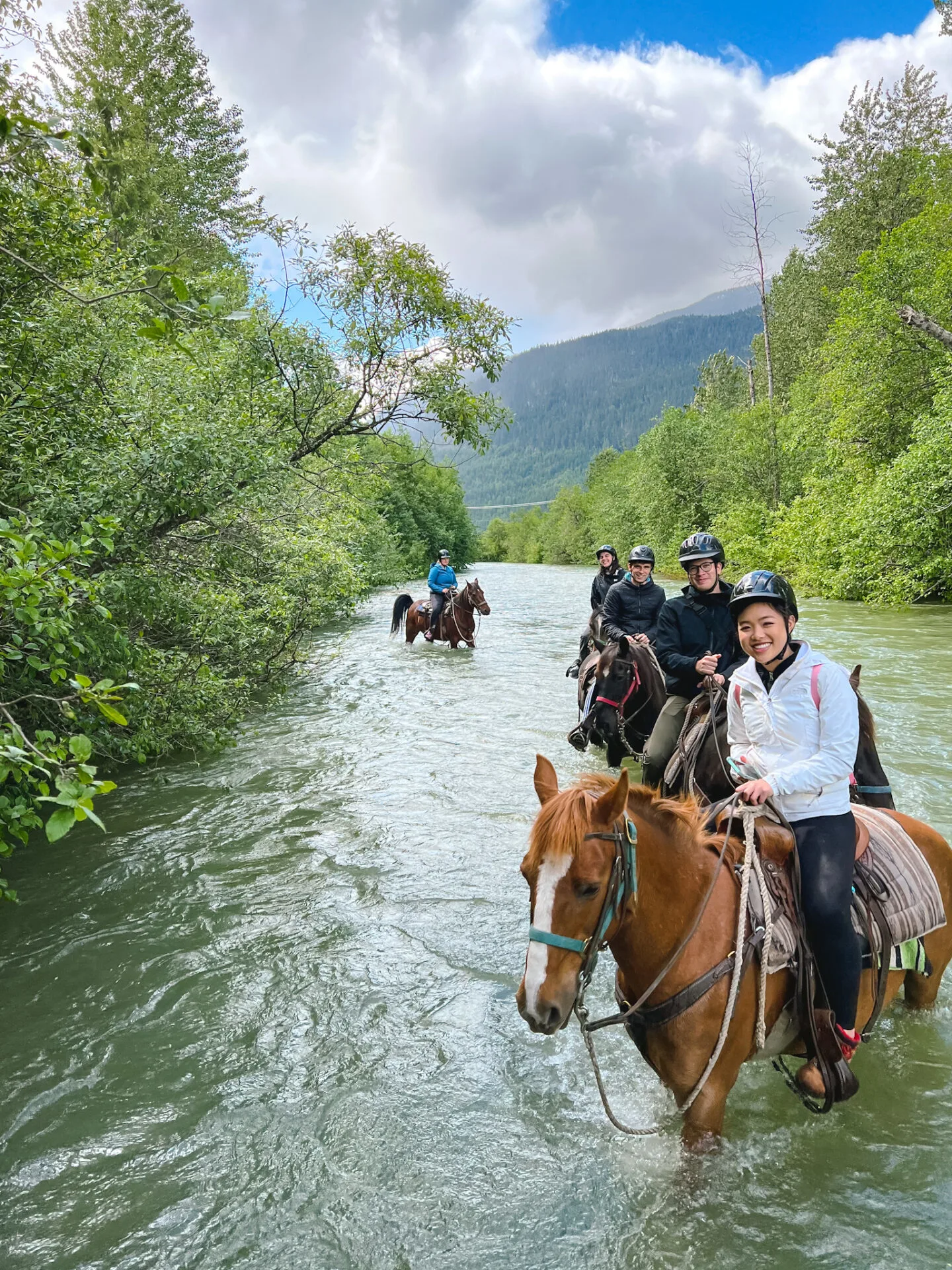 Guided horseback riding tour with Copper Cayuse Outfitters in Pemberton near Whistler, British Columbia