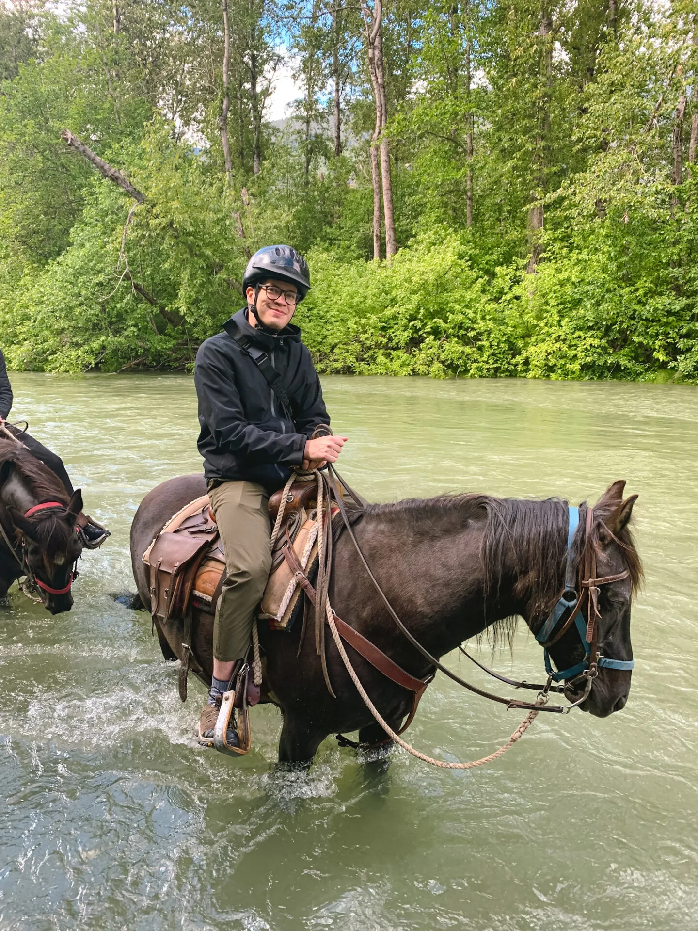 Guided horseback riding tour with Copper Cayuse Outfitters in Pemberton near Whistler, British Columbia