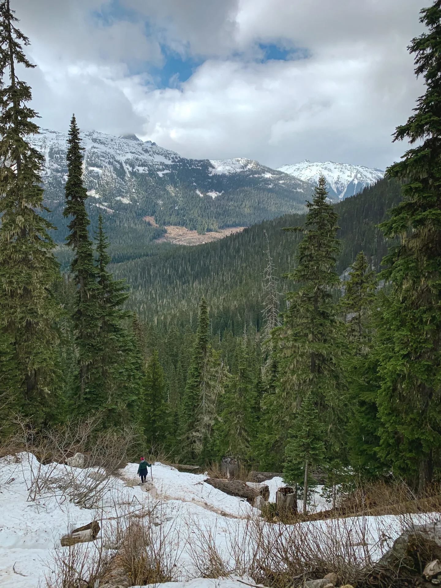 Hiking at Joffre Lakes Provincial Park in Mount Currie, British Columbia