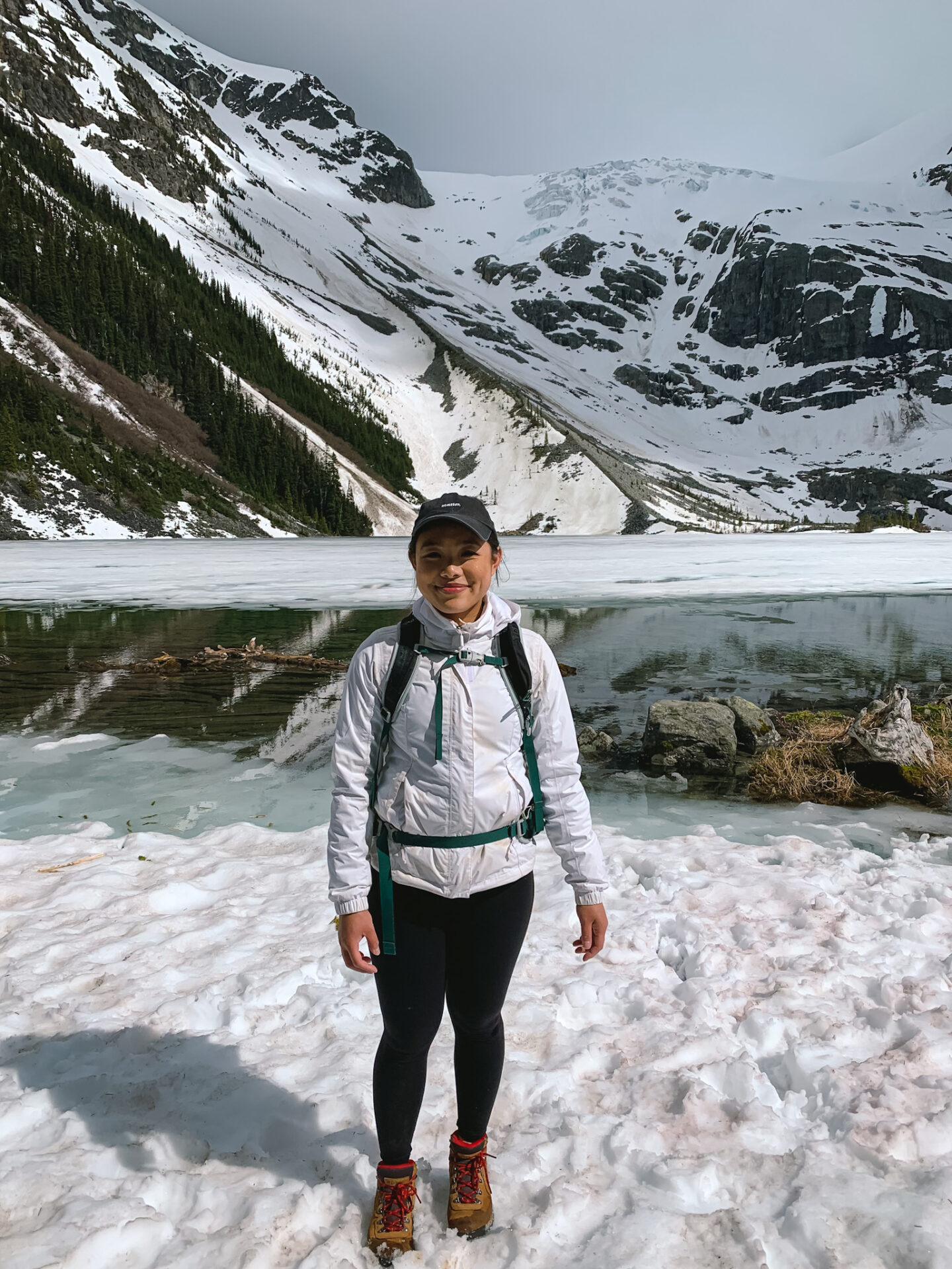 Hiking at Joffre Lakes Provincial Park in Mount Currie, British Columbia