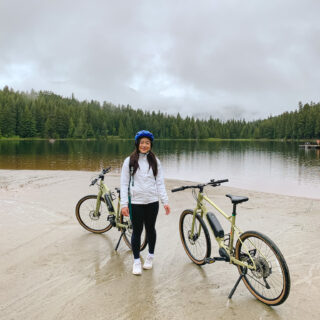 E-bikes from Black Diamond Bike Rentals at Lost Lake in Whistler, British Columbia