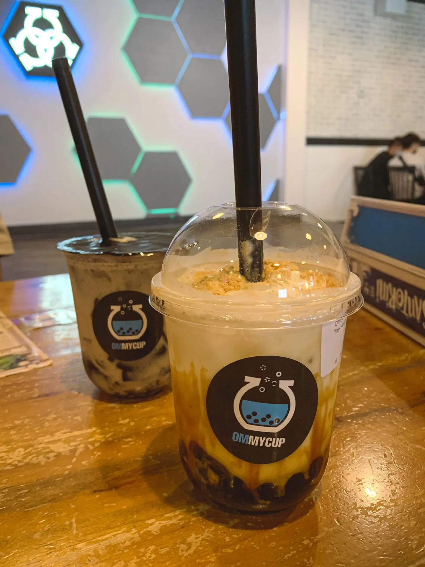 Bubble tea from OmMyCup at Omescape in Markham, Ontario