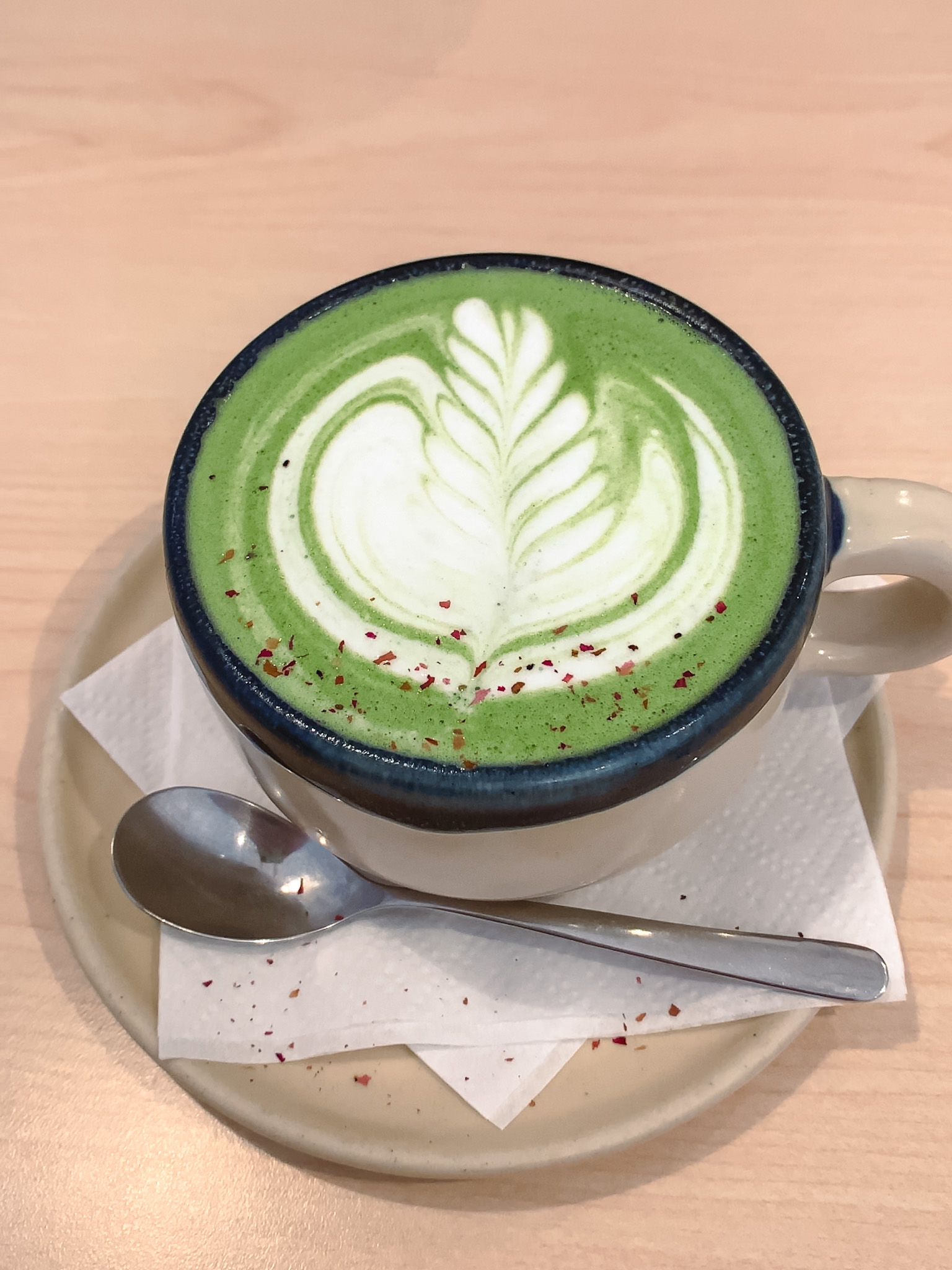 Kyoto Love matcha latte at Platform Espresso Bar in Markham, Ontario