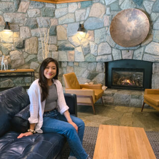 Lobby at the Adara Hotel in Whistler, British Columbia