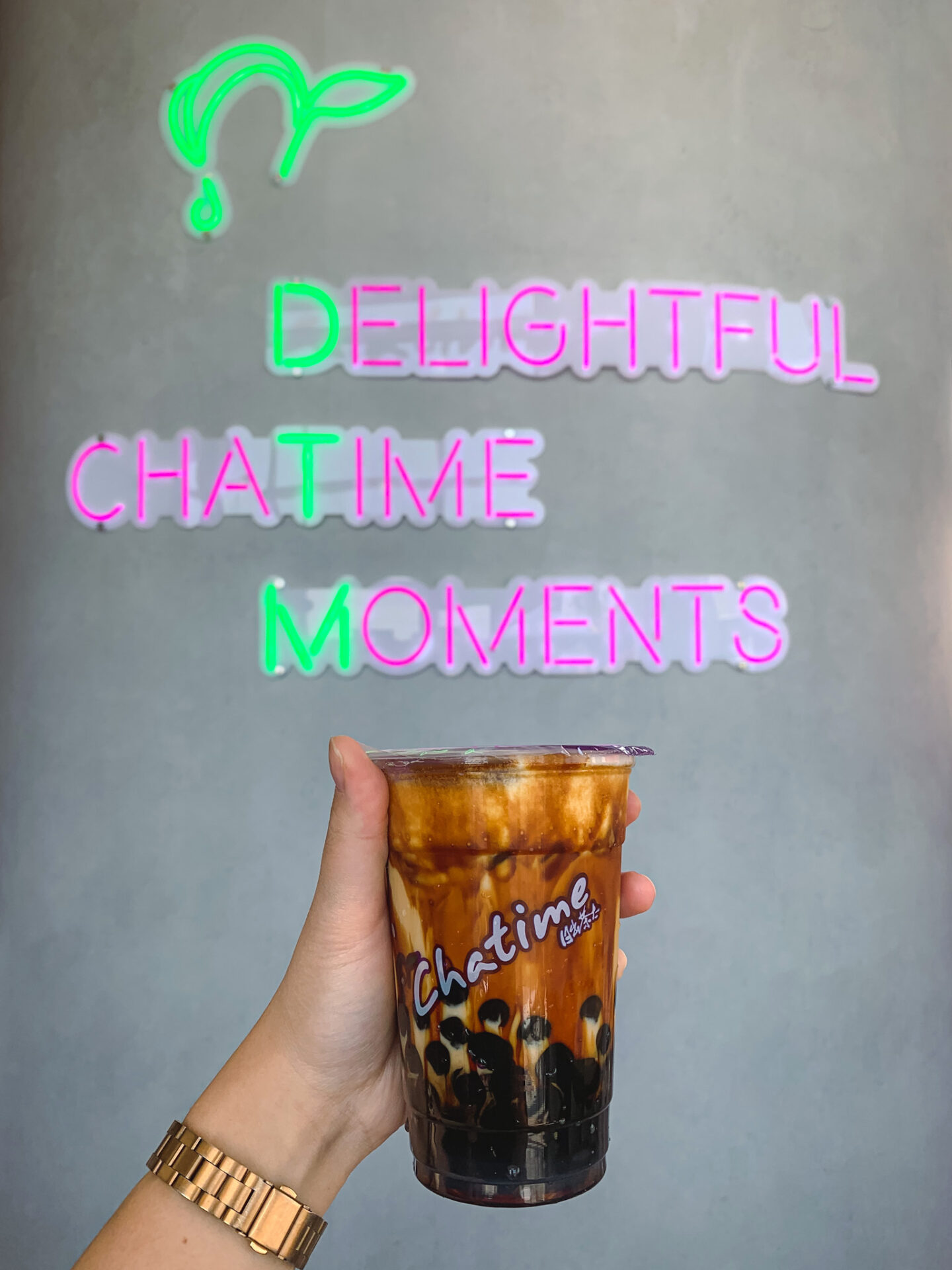 Bubble tea from Chatime in Downtown Markham