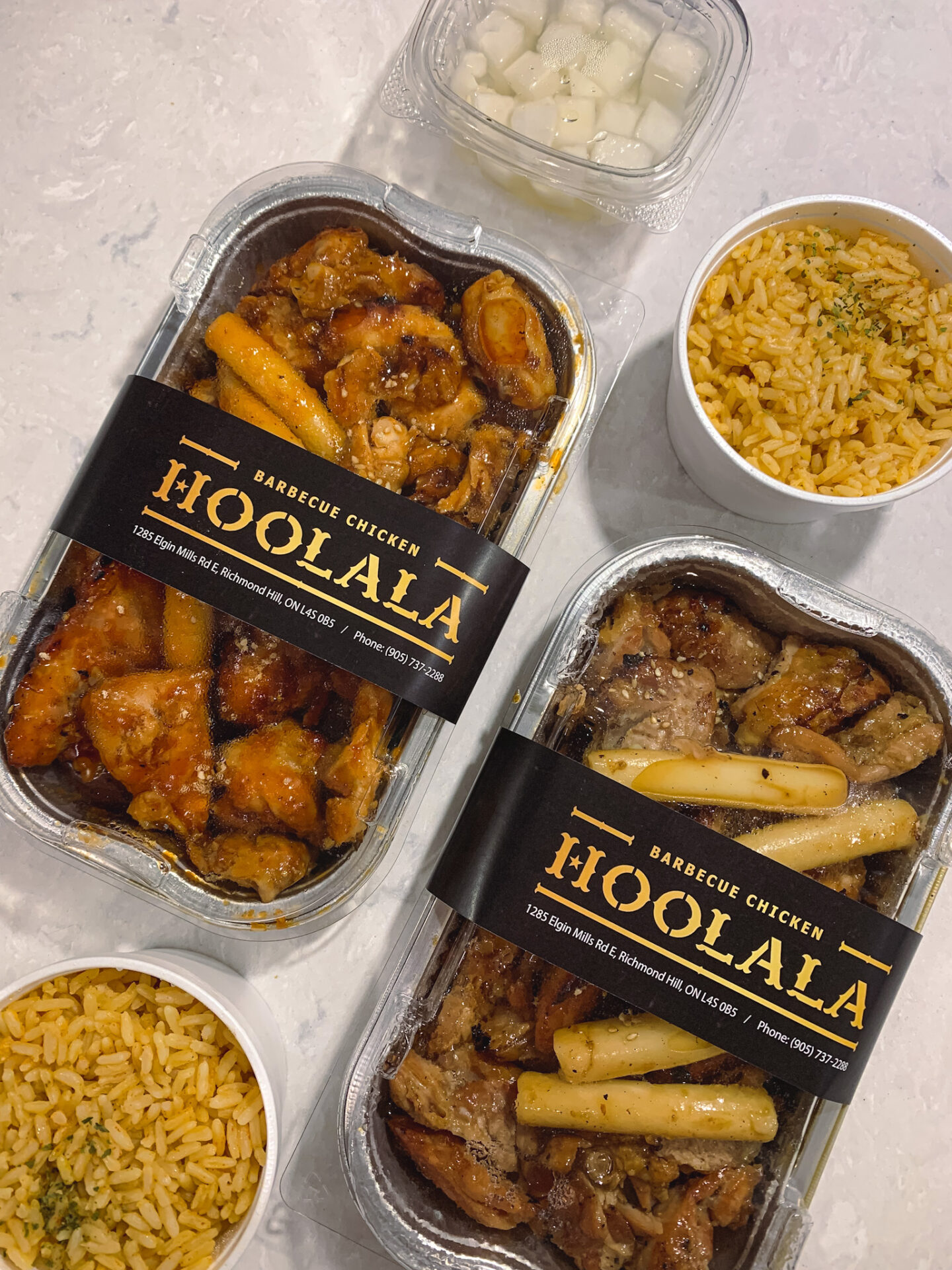 Korean-style charcoal-grilled chicken from Hoolala Chicken in Richmond Hill, Ontario