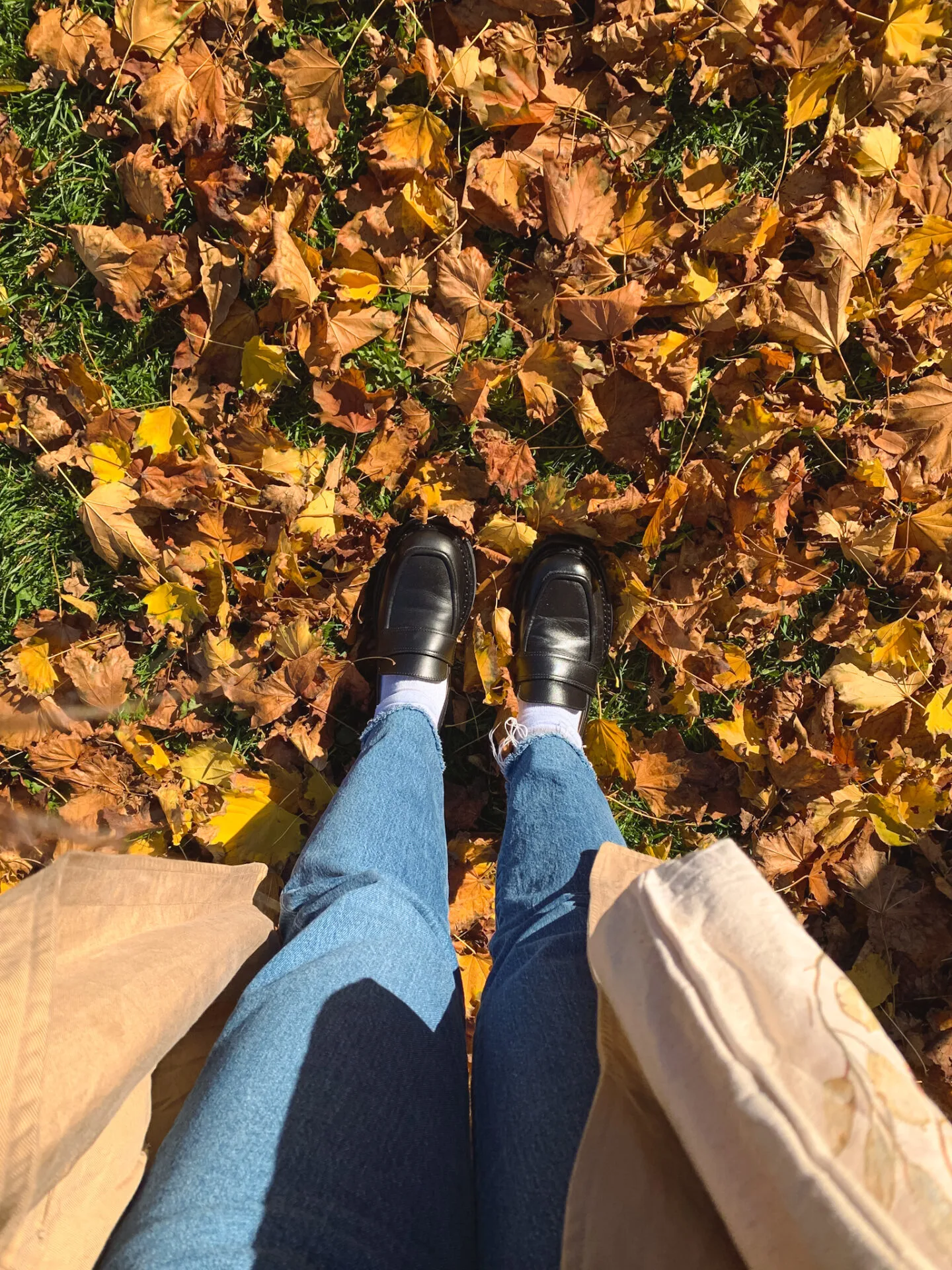 Casual fall outfit featuring Poppy Barley Replay Loafer, Levi's 501 jeans, Aritzia trench coat
