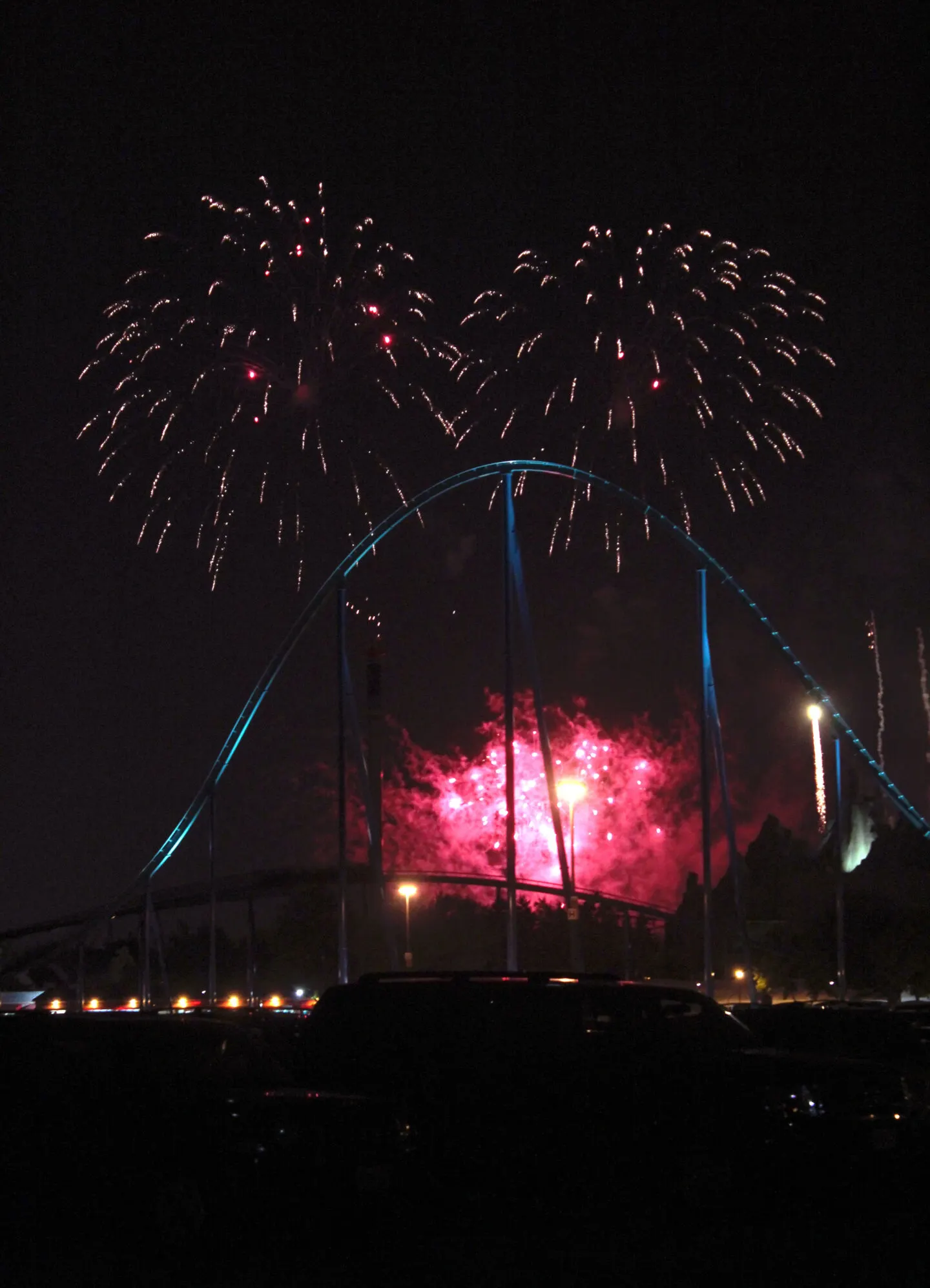 Fireworks at Canada's Wonderland in Vaughan