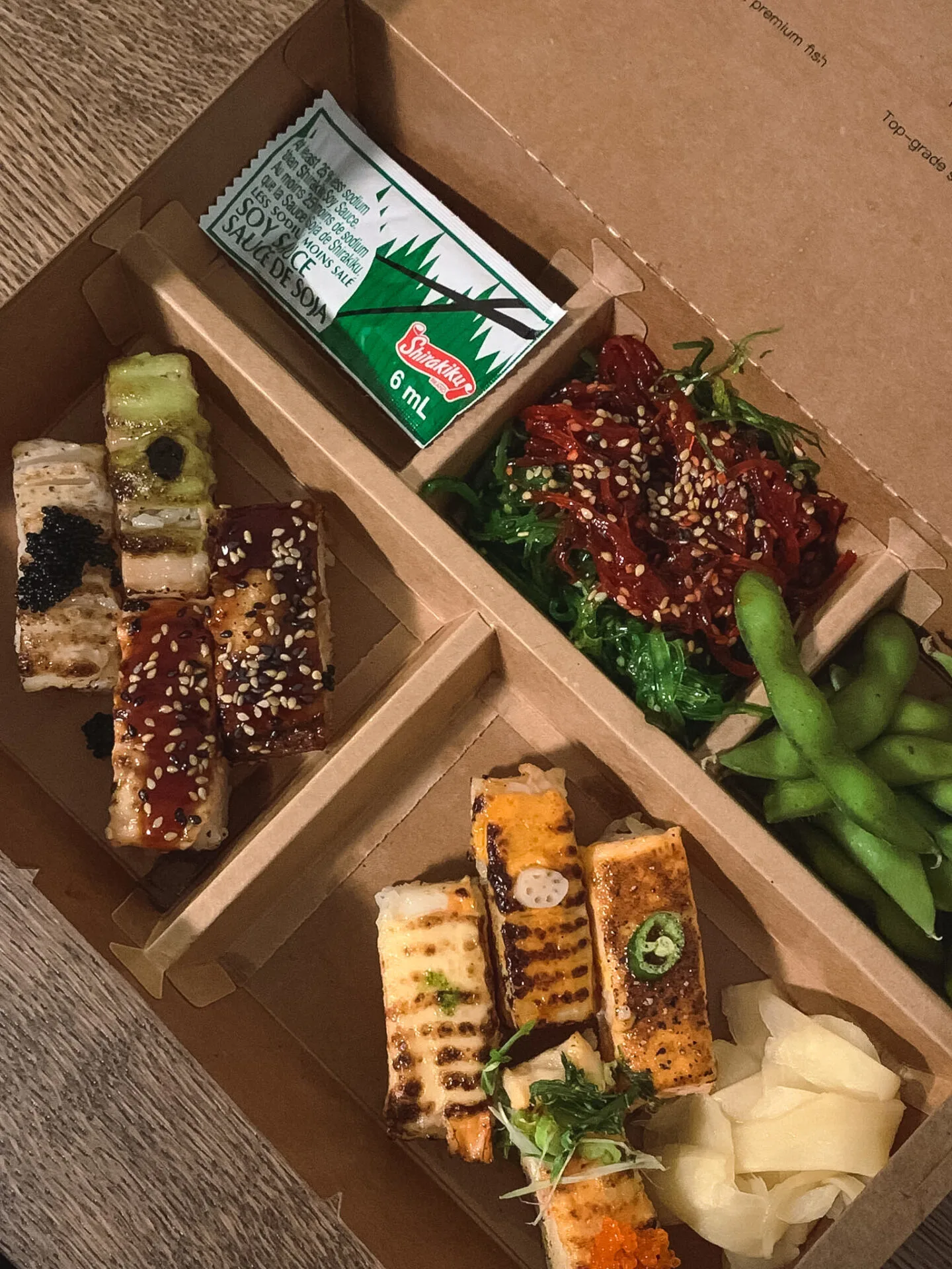 Mix8 bento box from Torch Pressed Sushi in North York