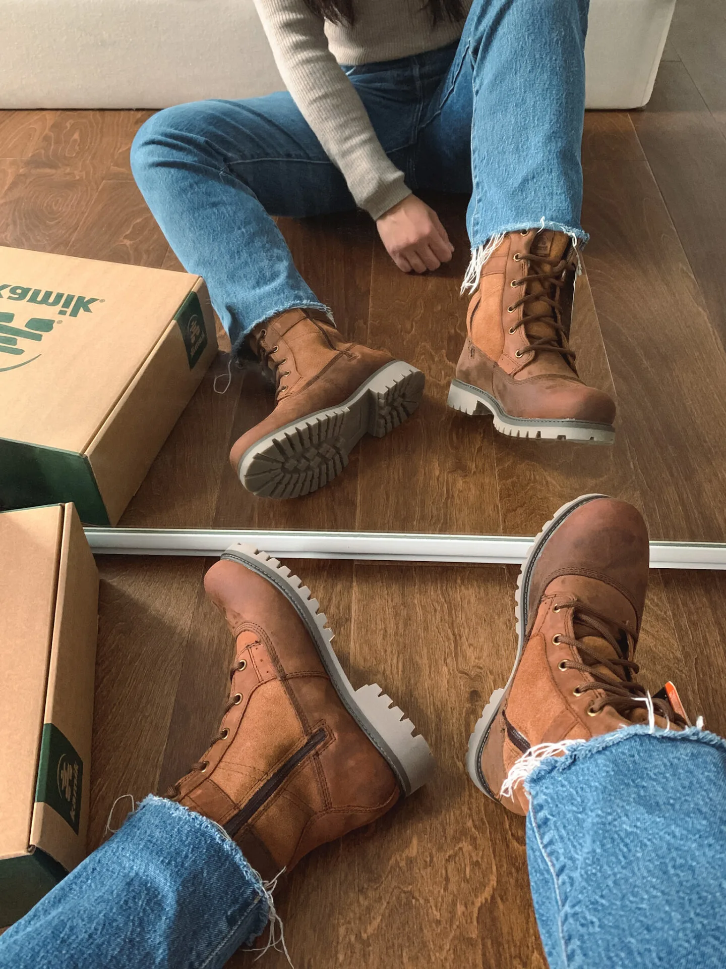 Kamik Rogue Mid winter boots in cognac