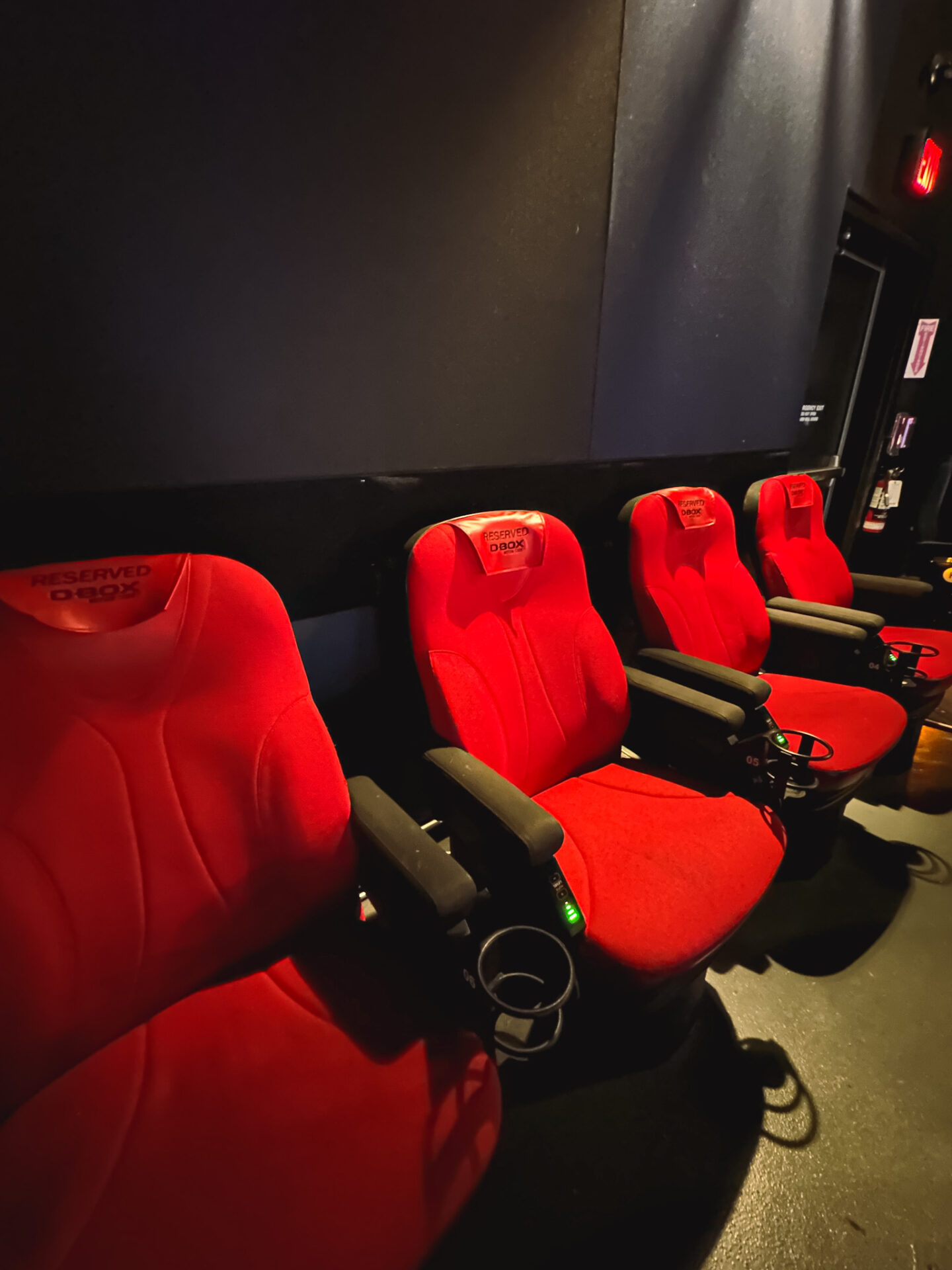 D-Box seats at Cineplex Cinemas Markham and VIP in Downtown Markham, Ontario