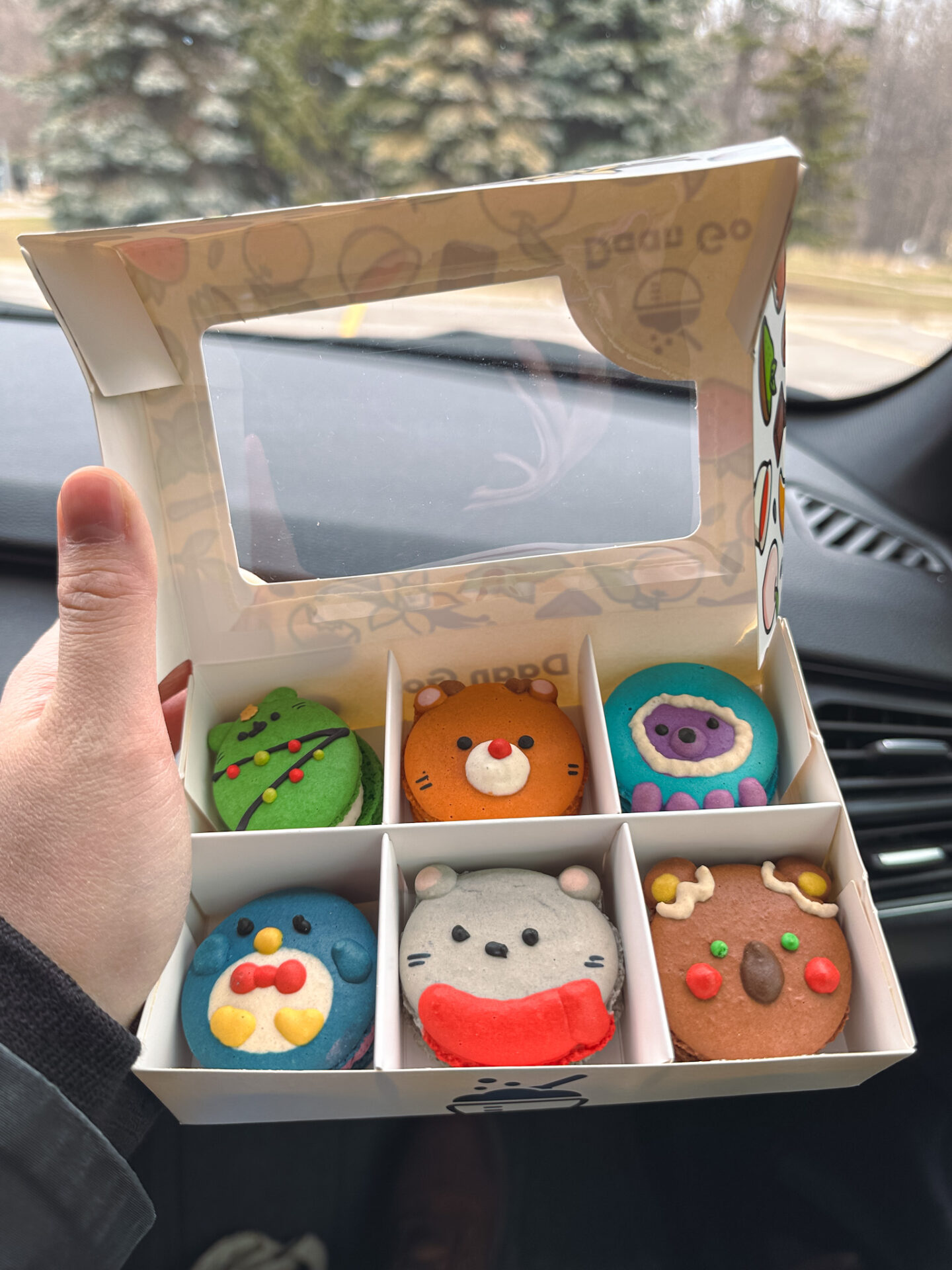 Character macarons from Daan Go Cake Lab in Richmond Hill, Ontario
