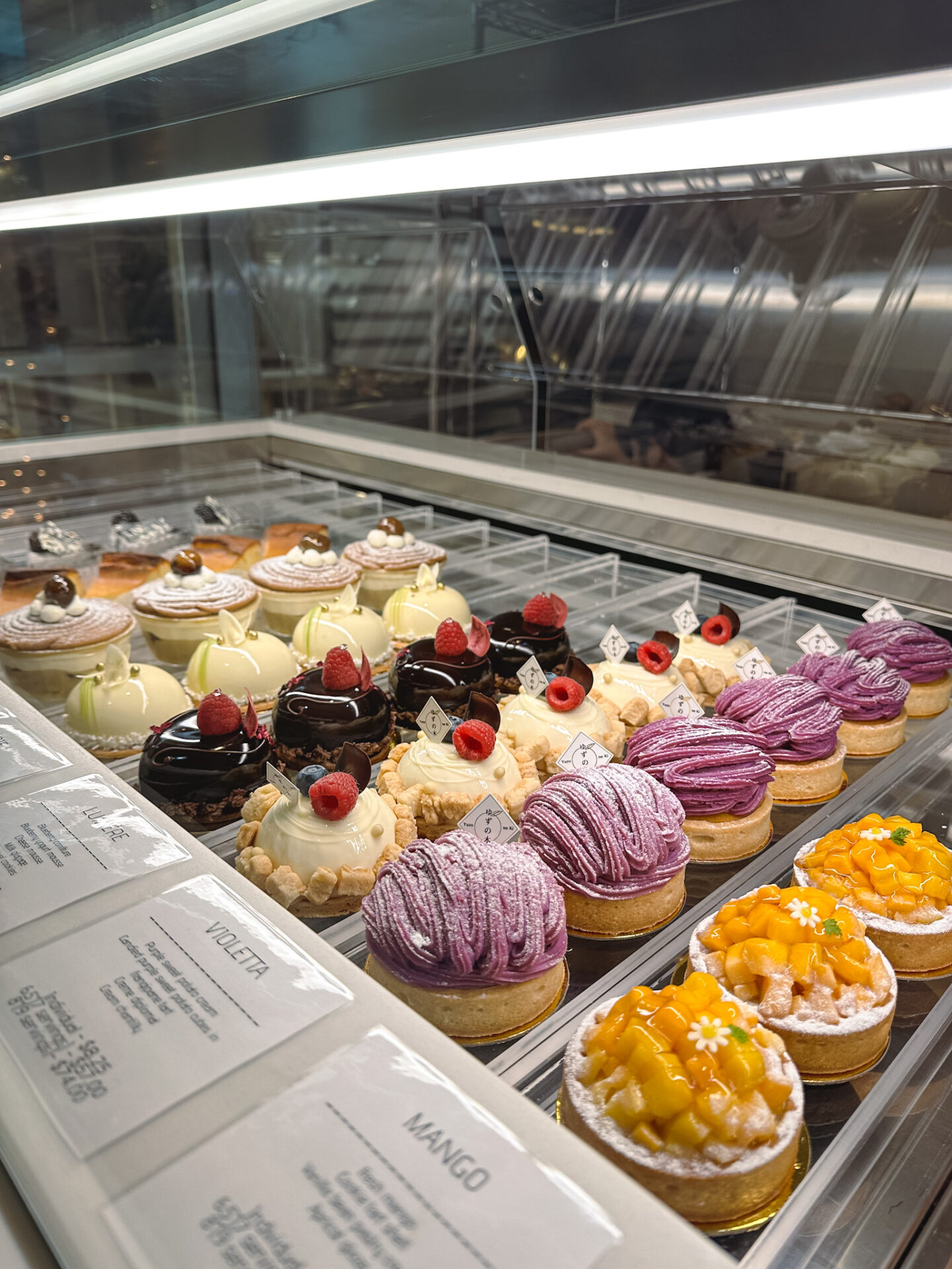 Pastries from Yuzu No Ki Cafe & Patisserie at J-Town Shopping Centre in Markham, Ontario