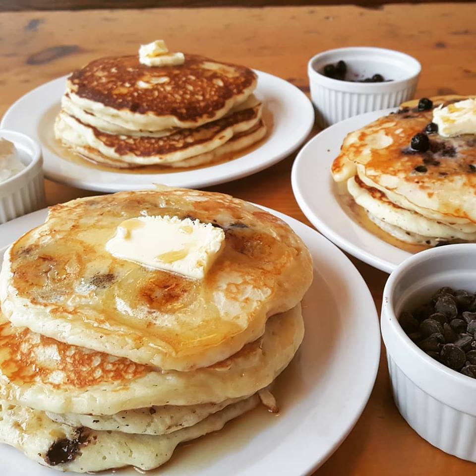 Pancakes from Lazy Daisy's Cafe in Toronto