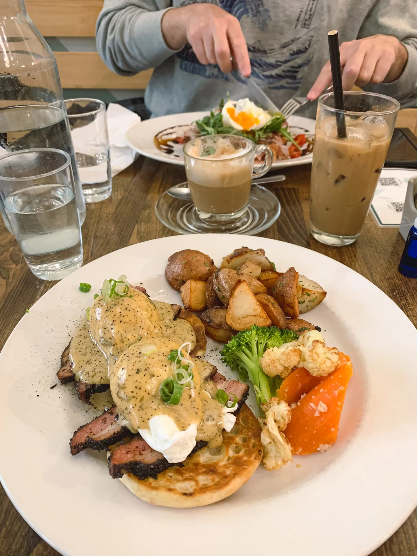 Brunch at Breakfast Table in Vancouver, British Columbia