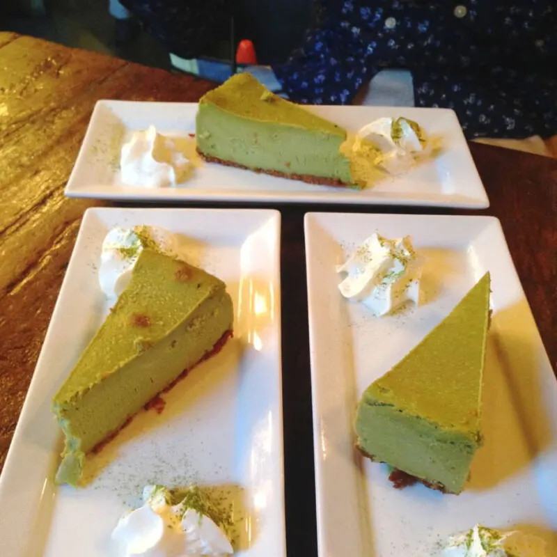 Matcha cheesecake from Kinka Izakaya