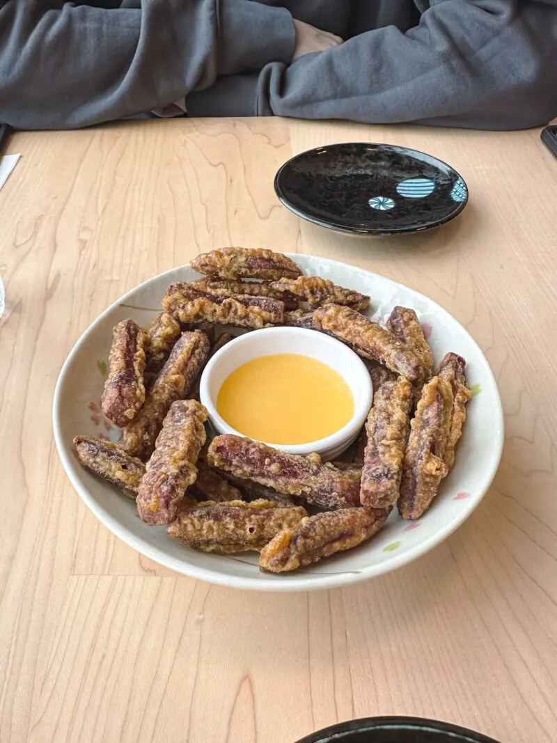 Purple Yam Fries from Midori Ramen in Toronto