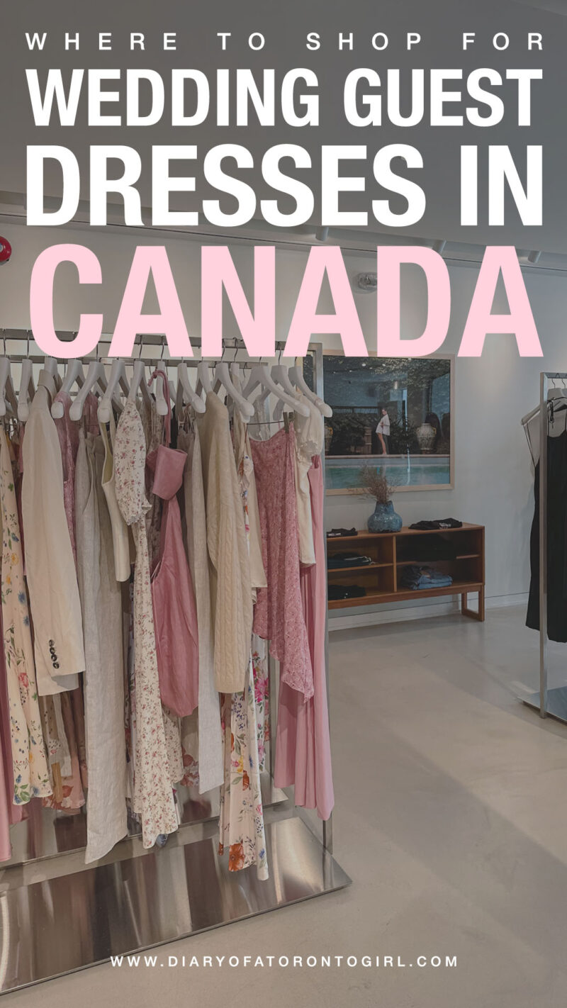 Where to shop for wedding guest dresses in Canada