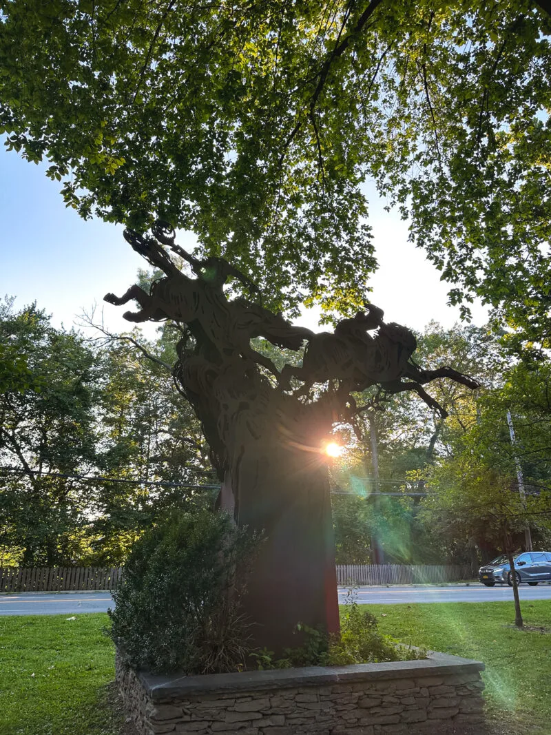 Headless Horseman Statue in Sleepy Hollow, Westchester, NY