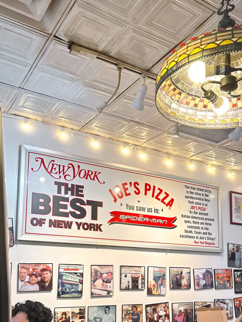 Joe's Pizza in NYC