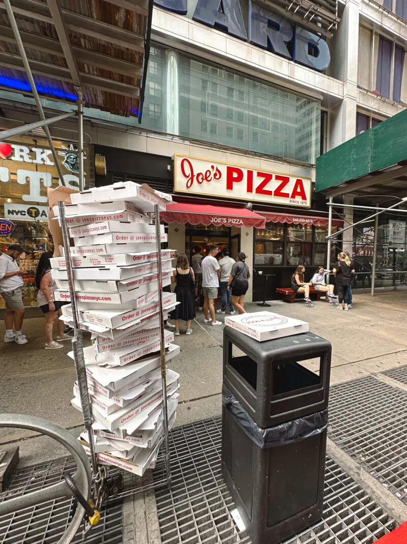 Joe's Pizza in NYC