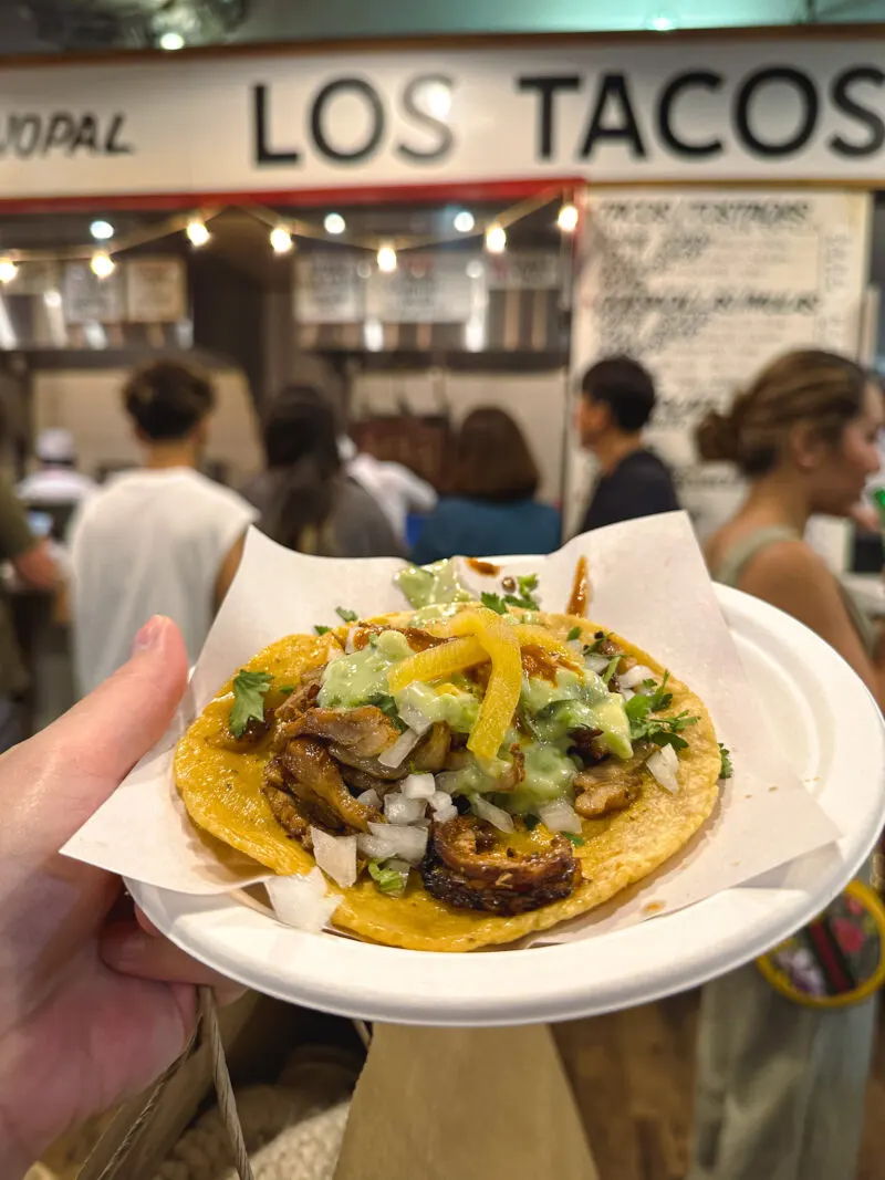 Adobada Taco from Los Tacos No. 1 at Chelsea Market in NYC