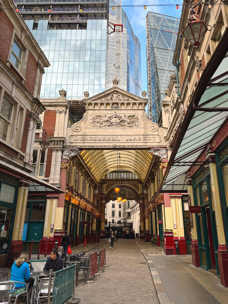 Leadenhall Market in London, UK